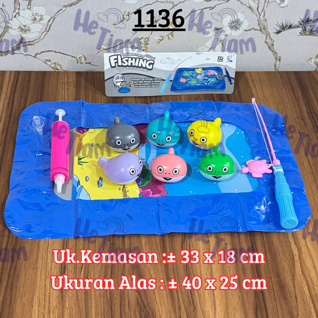 Mainan Pancing Ikan Baby Shark / Mainan Edukasi Pancingan / Mainan Baby Shark / Mainan Montessori