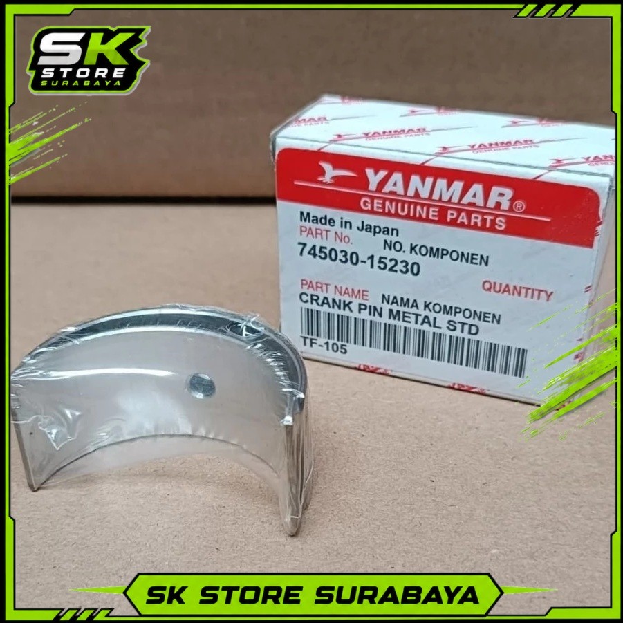 Metal Jalan TF105 (Std) Crank Pin Metal TF105,TF115 (Standar) Mesin Yanmar Kualitas Terbaik