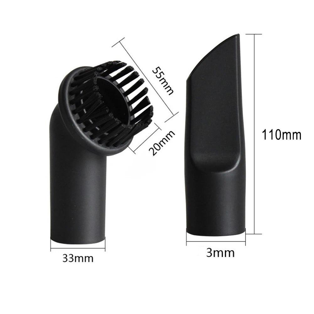 33mm Dusting Brush And Crevice Nozzle Set For onic Vacuum Cleaners MC-CA591 MC-3300 MC-CL571, Black 