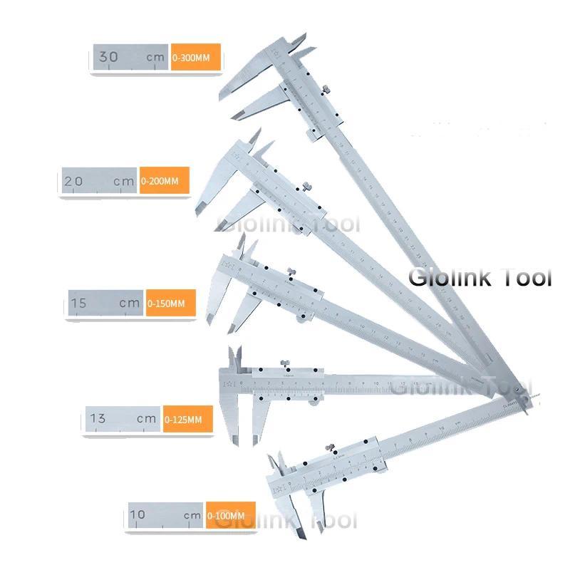 Mini Vernier Caliper70mm 100mm 150mm 200mm 300mm steel Hardened Metric Mainist vernier caliper thick