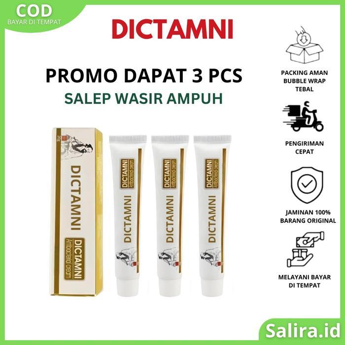 Promo Dapat 3 Pcs Salep Wasir Dictamni Cream ORIGINAL Krim Herbal Alami