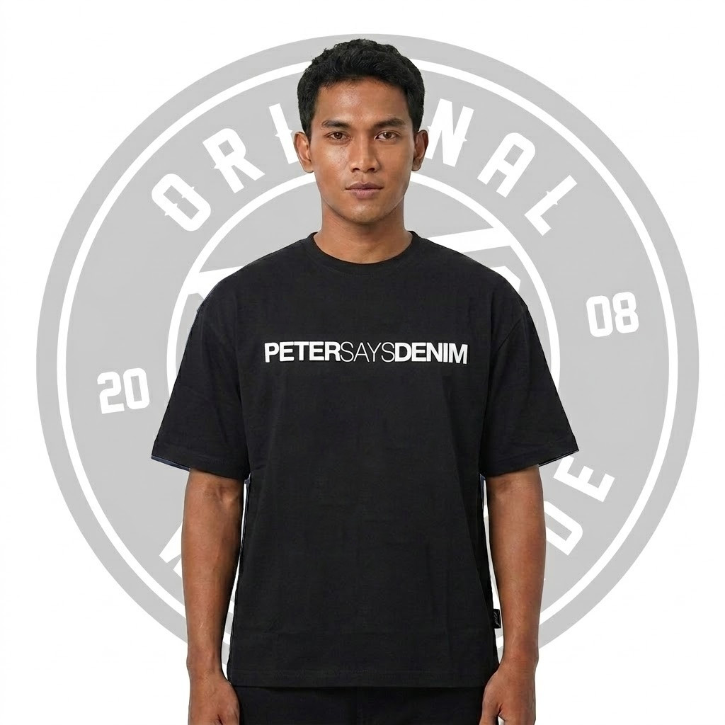 Peter Says Denim Tshirt - Void Black