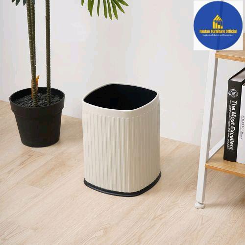 Doric Tempat Sampah 10Ltr Open Top Square - Putih
