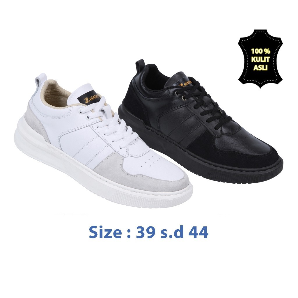 Zeintin - Sepatu Sneakers Pria Wanita Sneaker Kets Casual Terbaru Formal Shoes Bahan Kulit ASLI AS