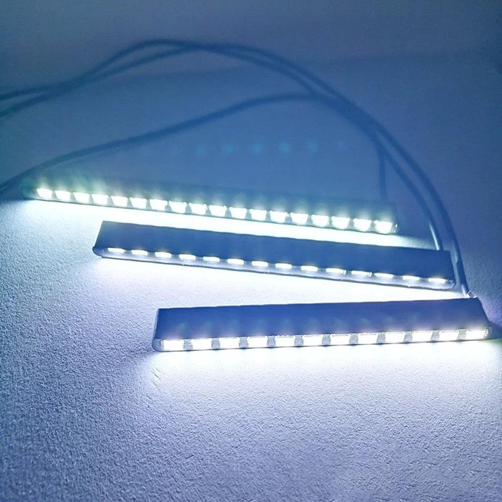 1Pc Car DRL Daytime Running Fog Light 7030 SMD Styling Led Strip 12 14 18LEDs