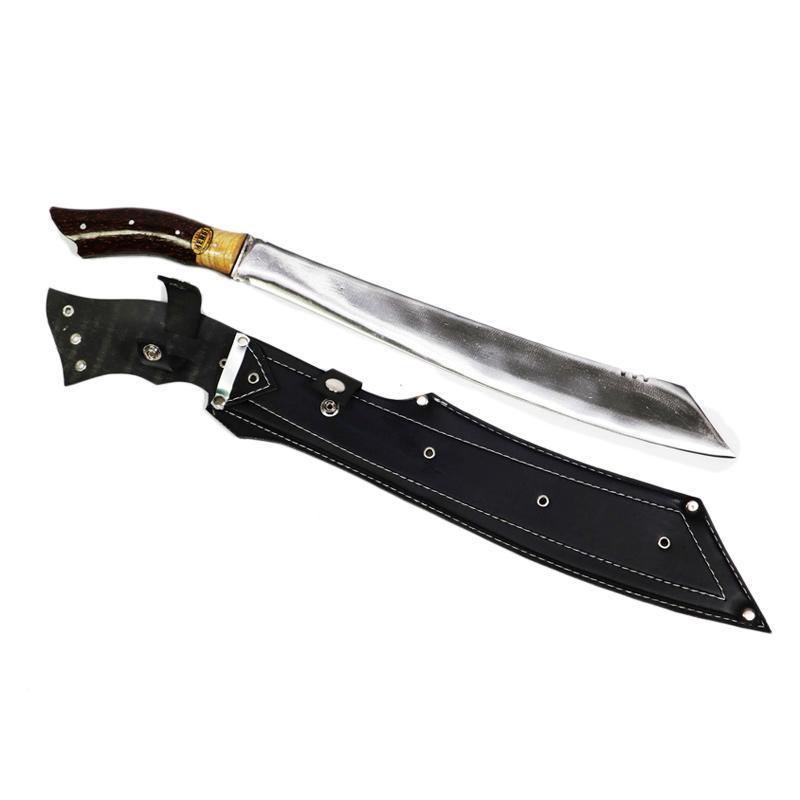 SukabumiKnives TERLARIS GOLOK KERJA KEBUN Patimura Kalep Hitam Panjang Fulltang Baja Per