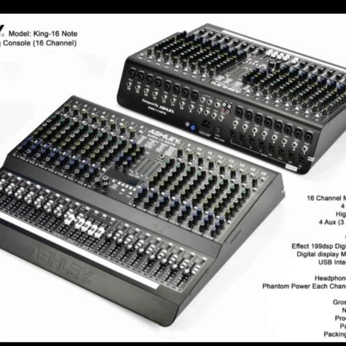 Mixer Audio Ashley King 16 Note King Note 16 Channel Original
