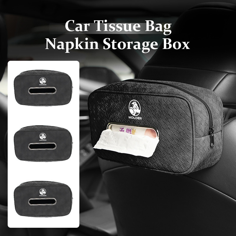 Car Seat Back Tissue Bag Leather Sun Visor Armrest Paper Storage Box For Holden VZ VE Colorado Capri
