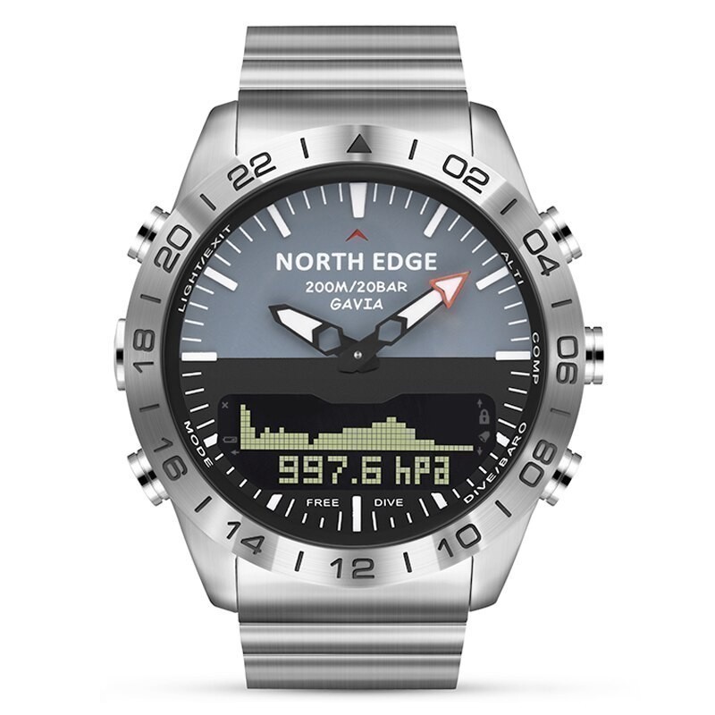 AKN88 - NORTH EDGE GAVIA Men Dive Watch Depth 50M With Altimeter Compass