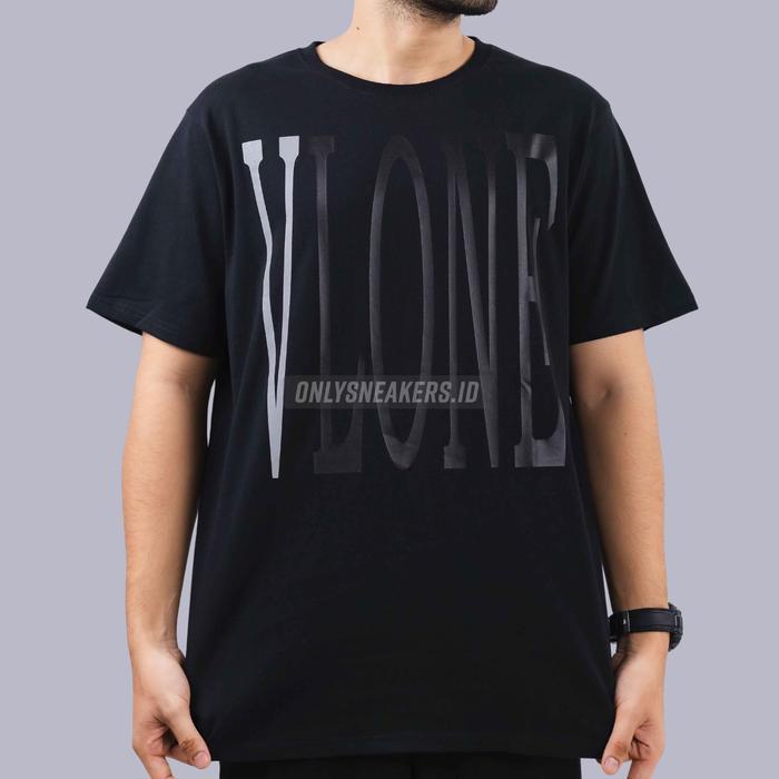 (COD) VLONE STAPLE CLASSIC REFLECTIVE BLACK TEE - L