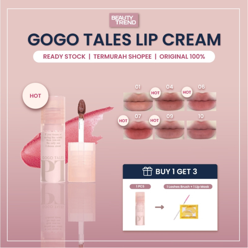 [READY] Gogo Tales Lip Cream Gogo Tales Air Misty Lip Glaze Gogo Tales Lipgloss Gogo Tales Lip GT464