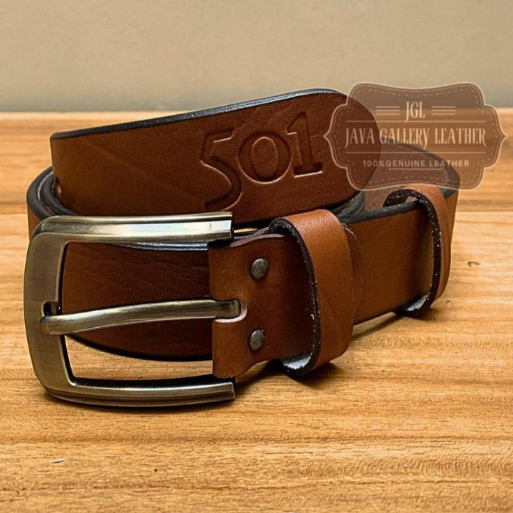 RANUWI Sabuk LV017 kulit asli,sabuk kulit Pria Original genuin leather,ikat pinggang a