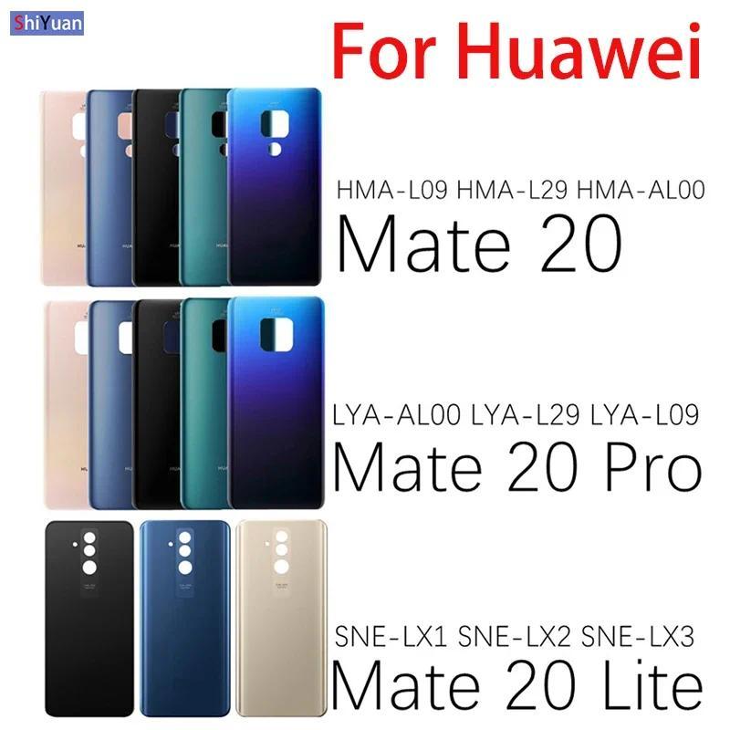 Battery Cover Rear Door Housing Case For Huawei Mate 20 Pro Mate 20 Lite Back Cover Glass Panel Repl