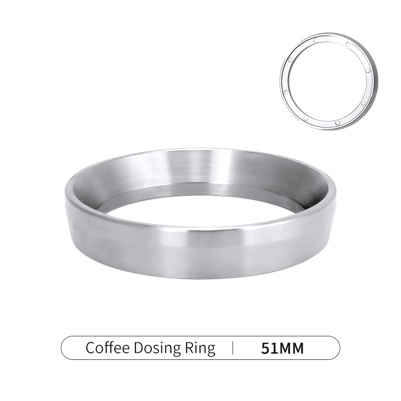 Coffee Dosing Ring Magnetic 51mm 53mm 58mm Stainless Steel Espresso Funnel For Delonghi Breville Por
