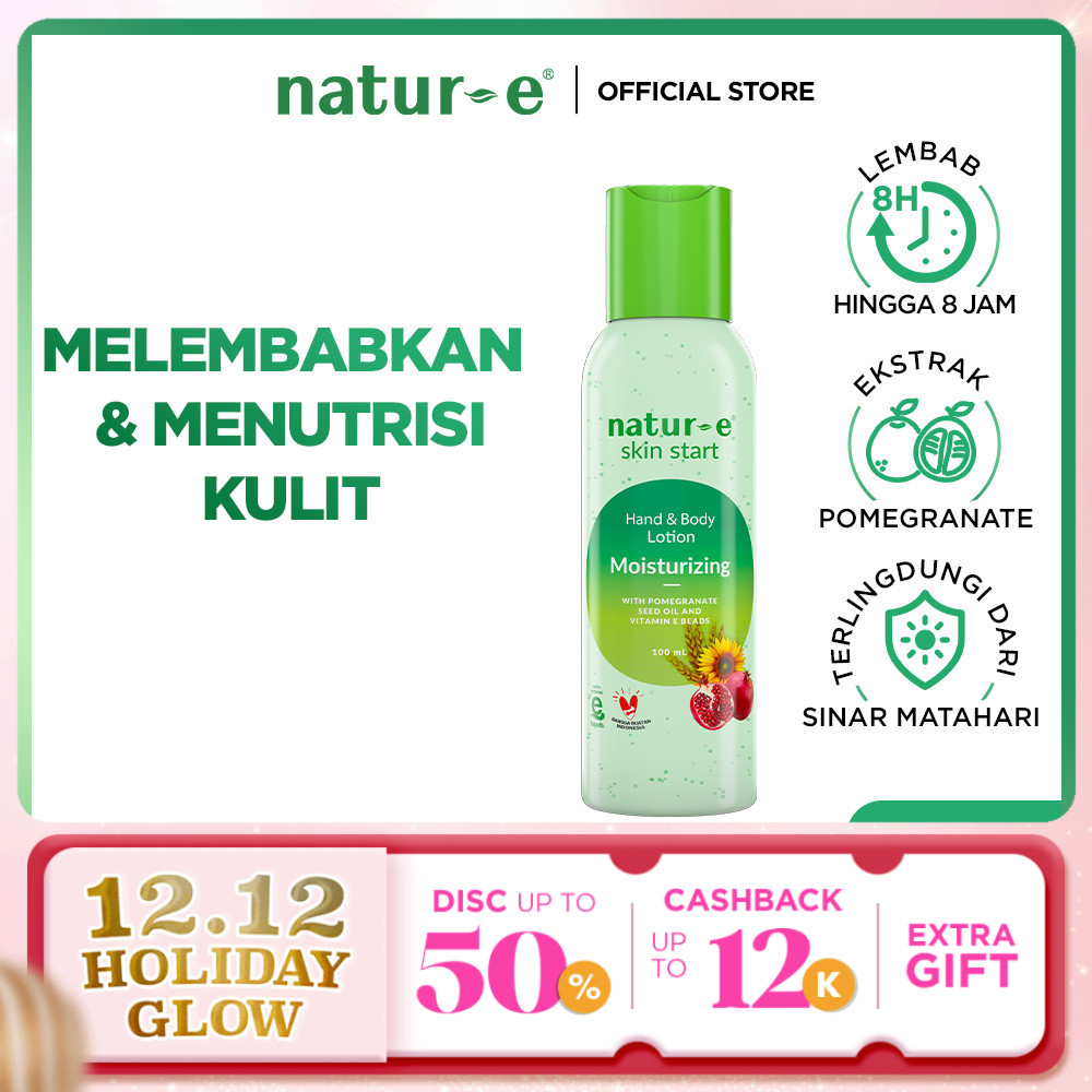 [LOTION MELEMBABKAN] Natur-E Skin Start Hand & Body Lotion Moisturizing 100ml - Untuk Kulit Kering |