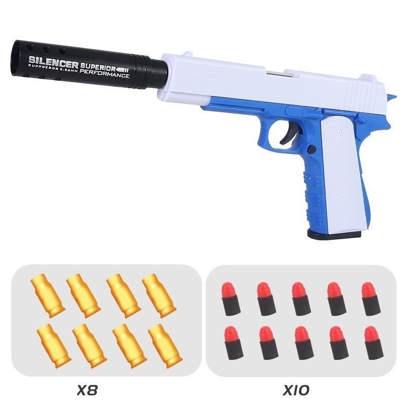 Mainan Anak PISTOL PLASTIK 1911 Tembakan Plastik Eva Soft Bullet Series Tembakan Pistol Mainan