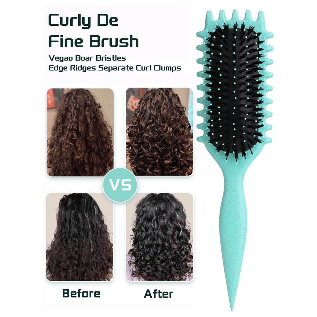 Curly hair styling brush, curly hair styling brush (wet hair), men's and women's curly hair styling 