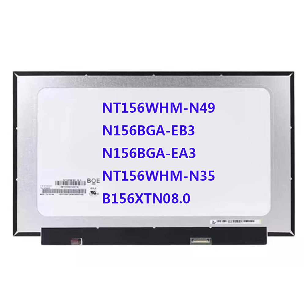 15.6" HD Laptop LCD Screen NT156WHM-N49 Fit N156BGA-EB3 N156BGA-EA3 NT156WHM-N35 B156XTN08.0 EDP 30p