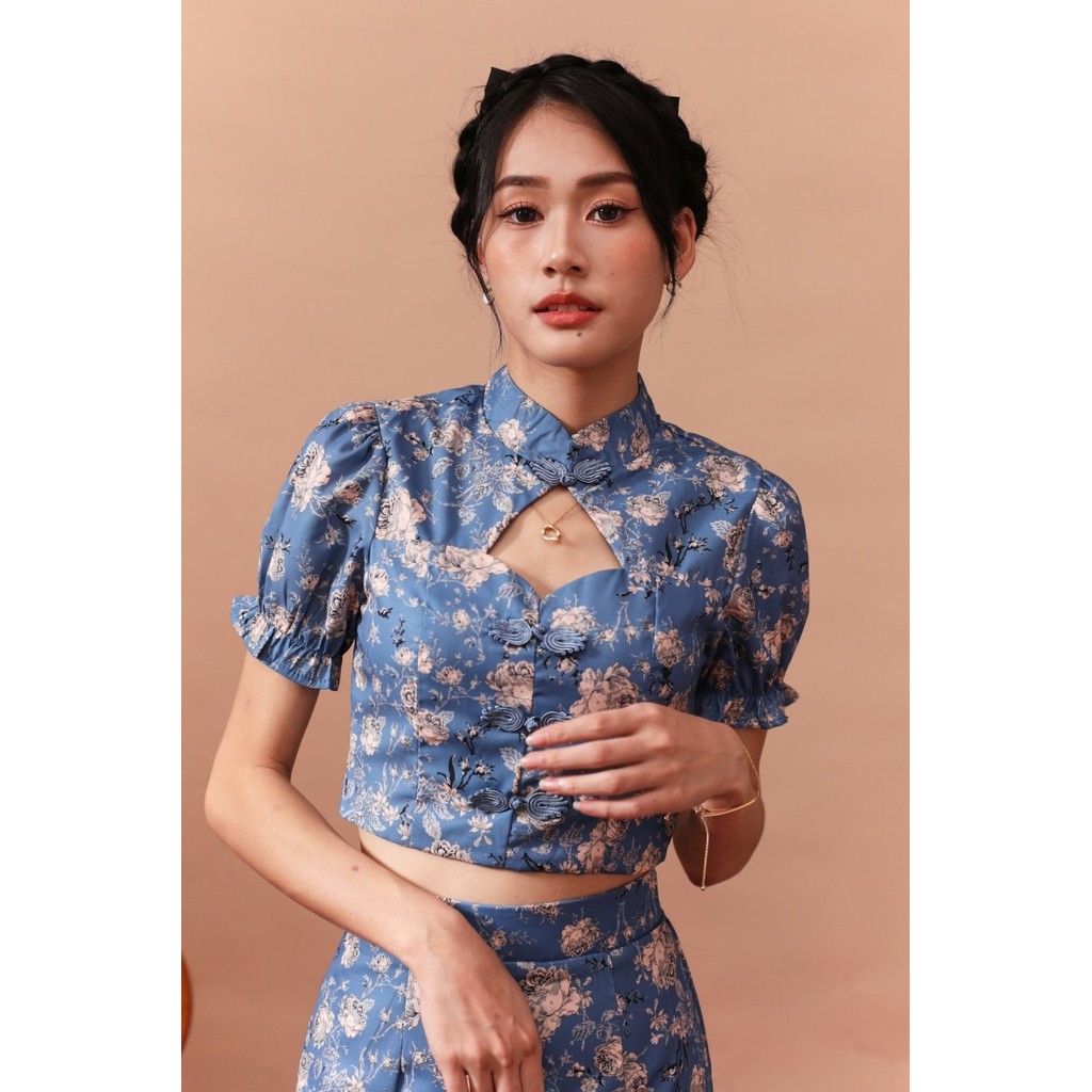 TLC - Mu Dan Cheongsam Set | Top & Skirt | Women's Set | CNY 2026 | Ready Stock