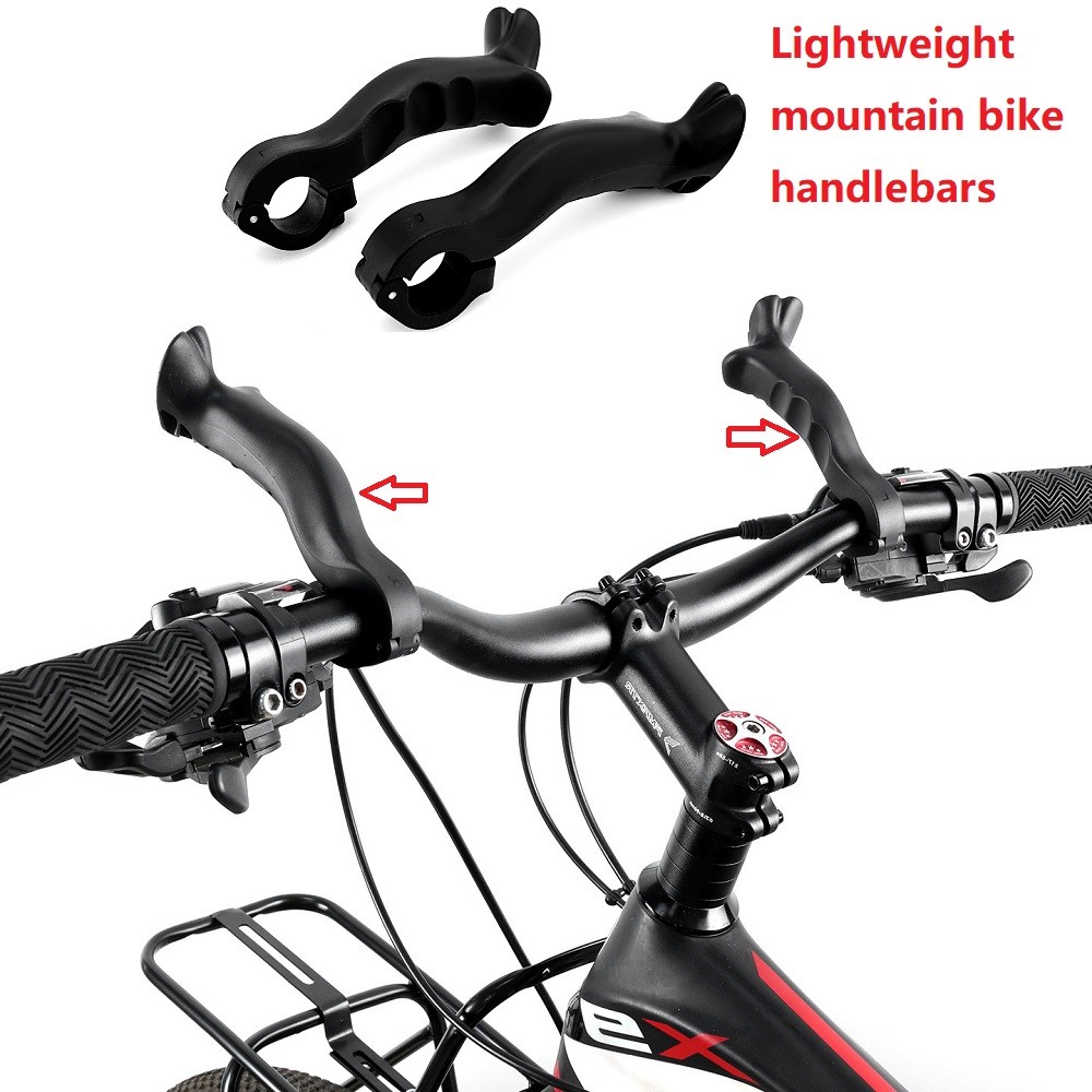 Mountain bike with extended handlebars, nylon handlebars, sheep horn handlebars, universal handlebar