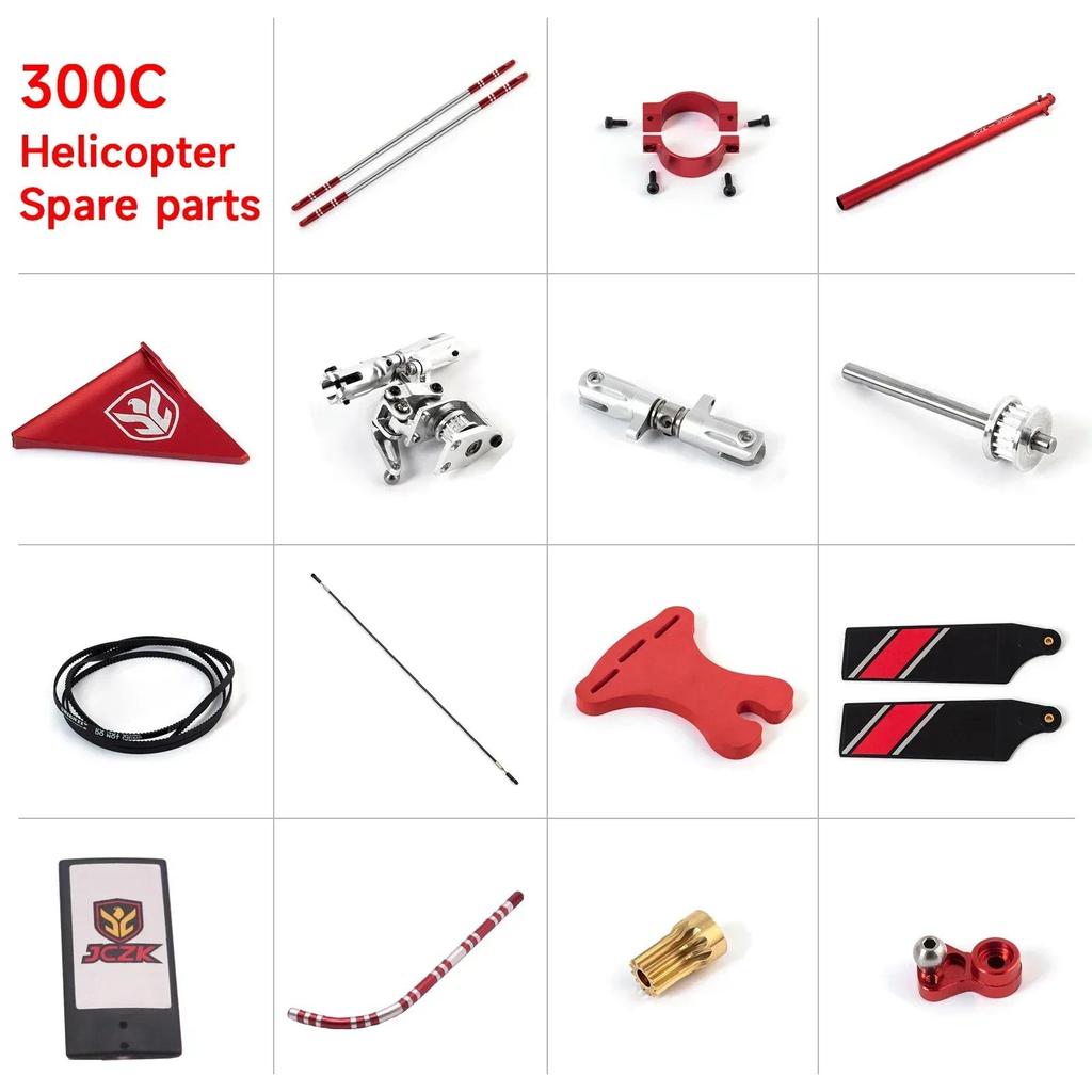 JCZK 300C Helicopter Parts All Series Aircraft RC Helicopter Model Replacement tail Parts 300C-A030~