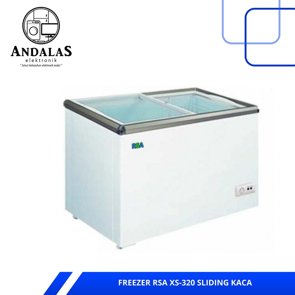 CHEST FREEZER RSA XS320/ XS 320 / XS-320 FREEZER BOX SLIDING KACA