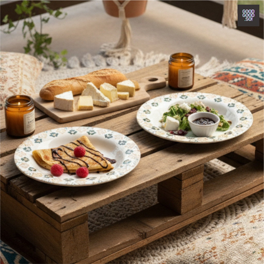 PIRING MELAMIN MOTIF BOHEMIAN / PIRING MELAMIN UKURAN 9, 10 / PIRING MELAMIN TEBAL -