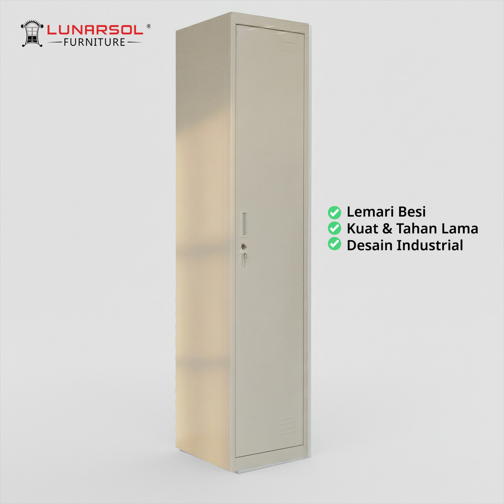 LUNARSOL Steel Cabinet Lemari Besi 1 Pintu Serbaguna / Locker
