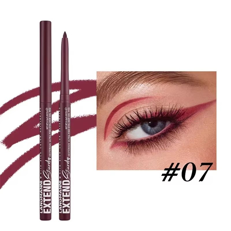 Pensil Eyeliner Warna Emas Hitam Tahan Air Tahan Lama Pigmen Tinggi Warna Hijau Kosmetik Makeup Mata
