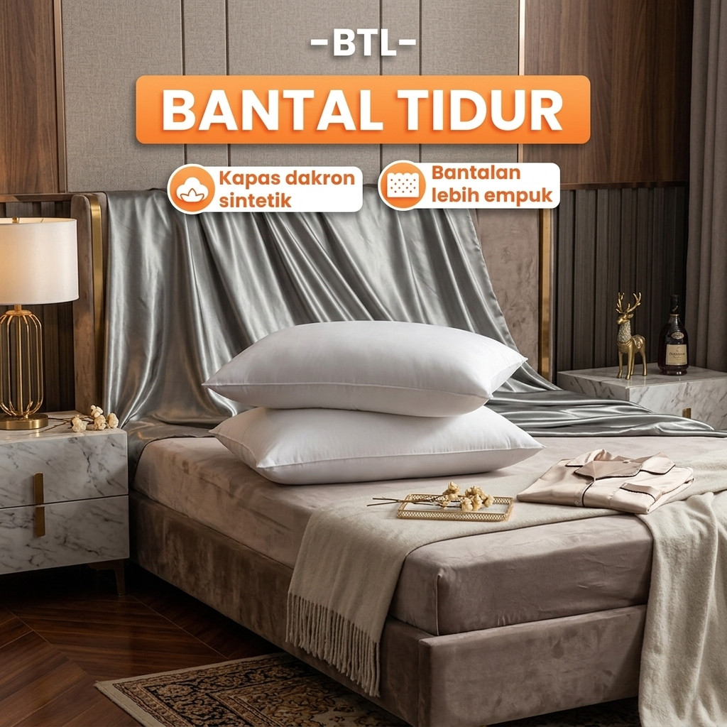 AIHOME Bantal Tidur Empuk Bantal Dacron Bantal Leher Bantal Kapas Bantal Kamar Tidur