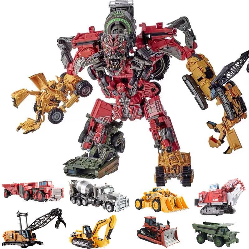  AOYI NEW 8 IN 1 Big Devastator Action Figure Toys Robot Car Anime Series Model Classic Boy Kids Gif