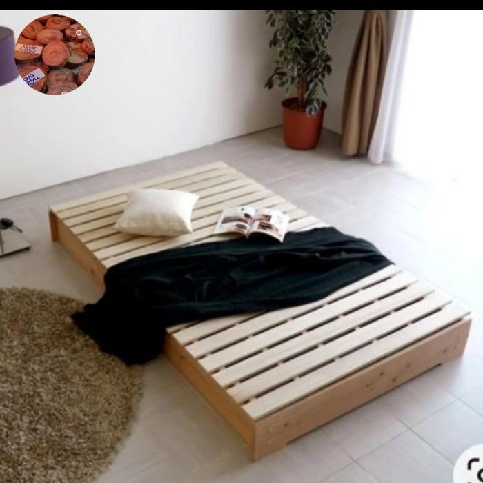 Dipan kayu minimalis 100 x 180cm