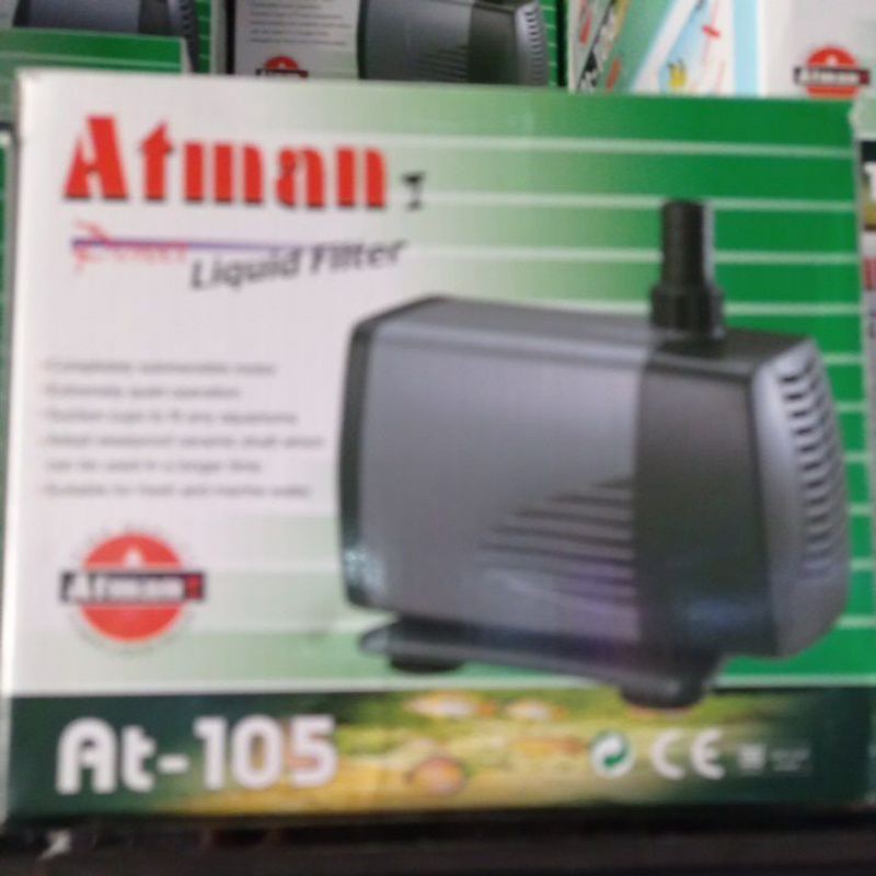 POMPA AIR CELUP / WATER PUMP AQUARIUM ATMAN AT-105 AT 105 MESIN FILTER KOLAM
