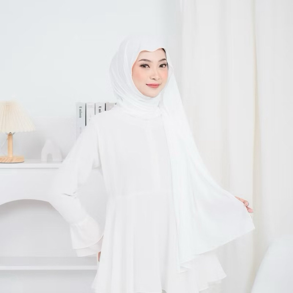 Pashmina Kaos Rayon Premium Adem Stretch Anti Gerah Hijab Daily Jumbo//Pashmina Rayon Jersey Super A