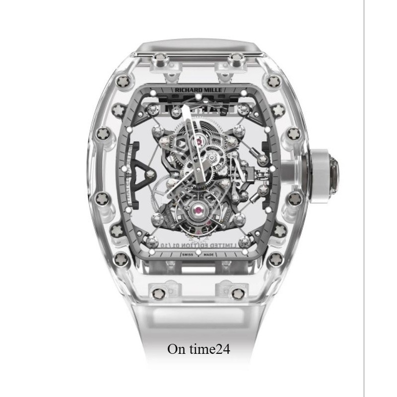 On Time24 Jam Tangan Automatic Swiss Tourbillon Mechanism RM 56-02 Sapphire Fullset