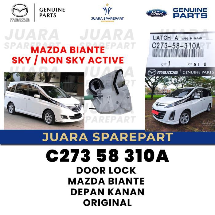 Door Lock Mazda Biante Depan Kanan Original C27358310A