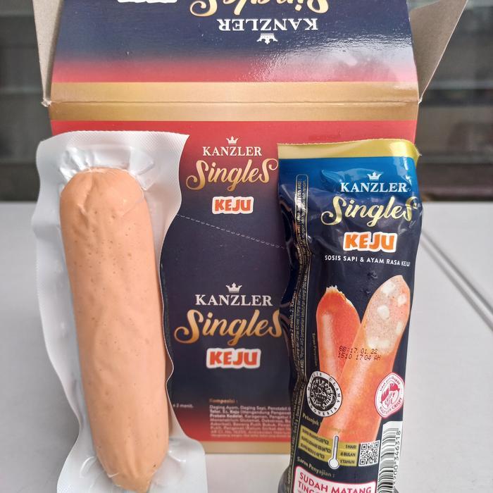 Sosis Keju Kanzler 1 box isi 12 Sosis Jumbo Keju Sosis Singles