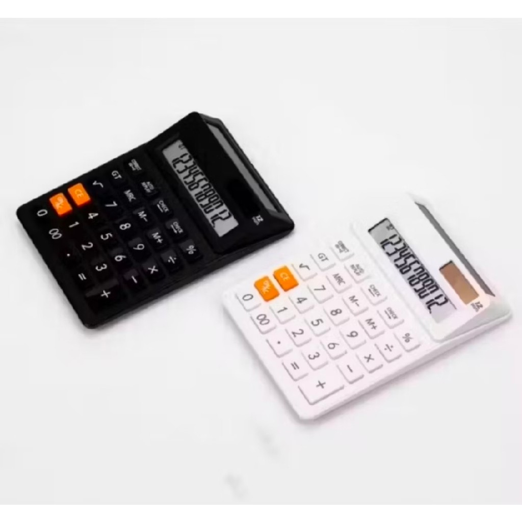Kalkulator CT-7212 Calculator 2 Display Layar LCD / Kalkulator kasir 12 Digits Cek Ulang