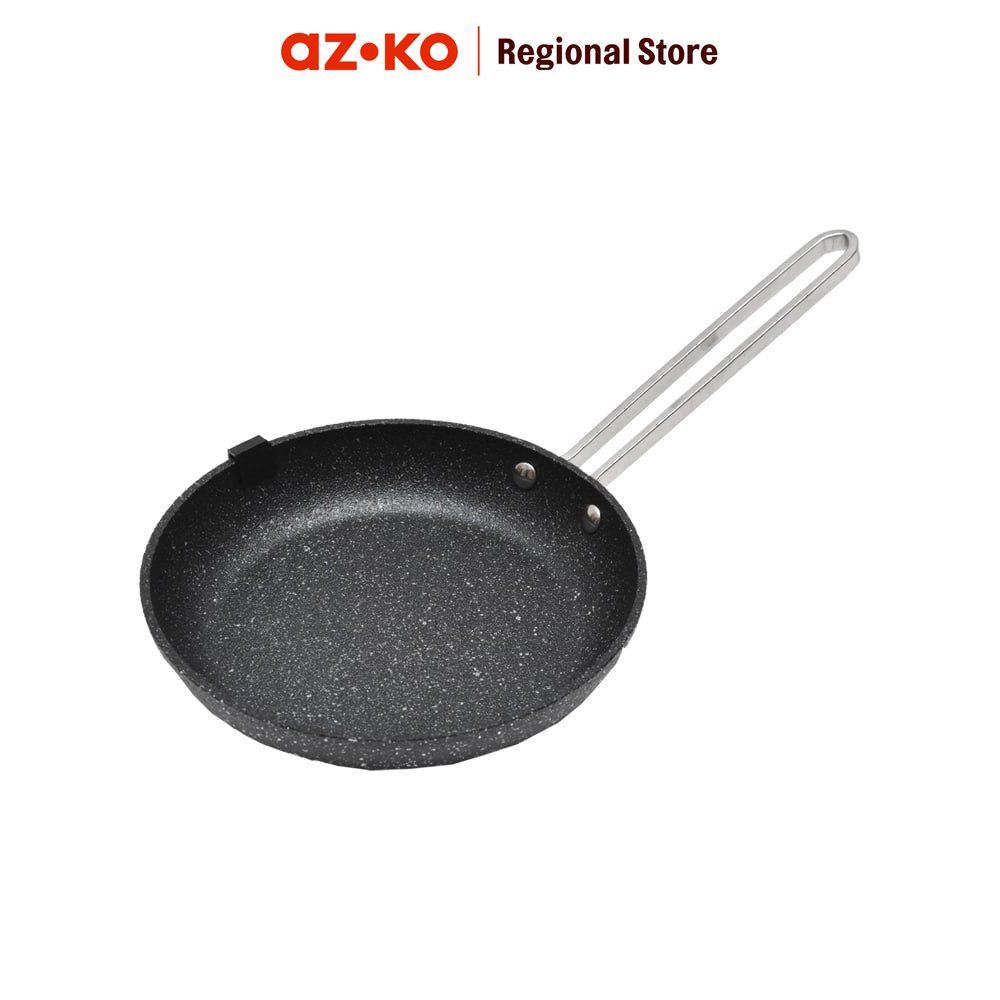 Starfrit The Rock Wajan Penggorengan Aluminium 16 cm - Hitam Frying Pan Skillet Pan Goreng Teflon Go