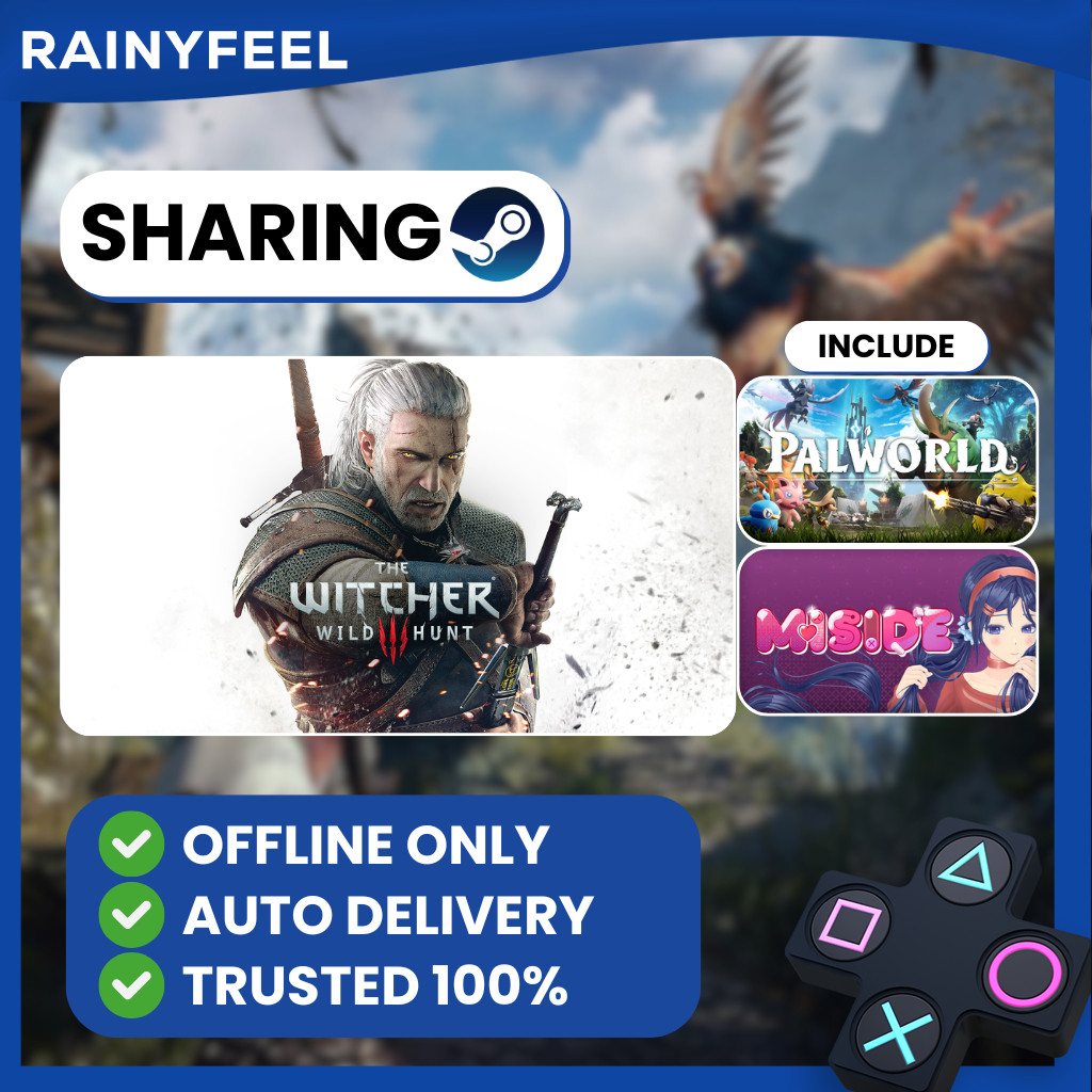 [BONUS STEAM KEY] The Witcher 3: Wild Hunt (Sharing With CyberpunG 2077, MiSide, Palworld, DEVOUR) /