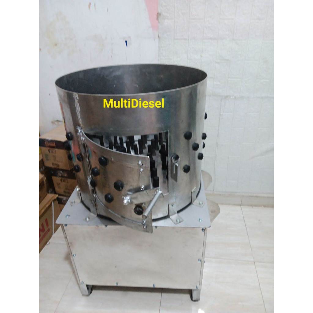 Mesin Cabut Bulu Ayam Perontok Bulu Ayam+Dinamo 1.0HP Siap Pakai