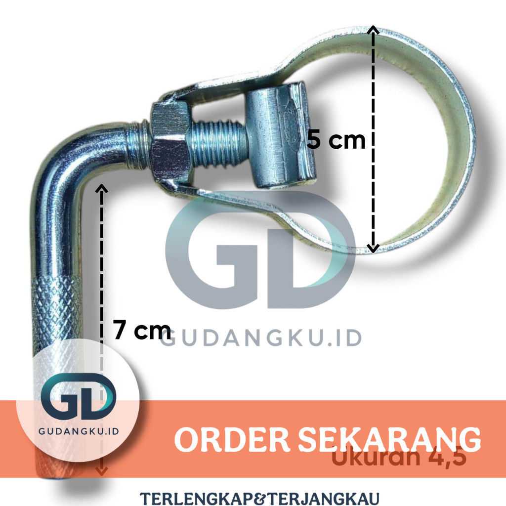 KLEM FIBER EGREK SAWIT UKURAN 4,5 SUPER MURAH (GUDANGKU.ID)