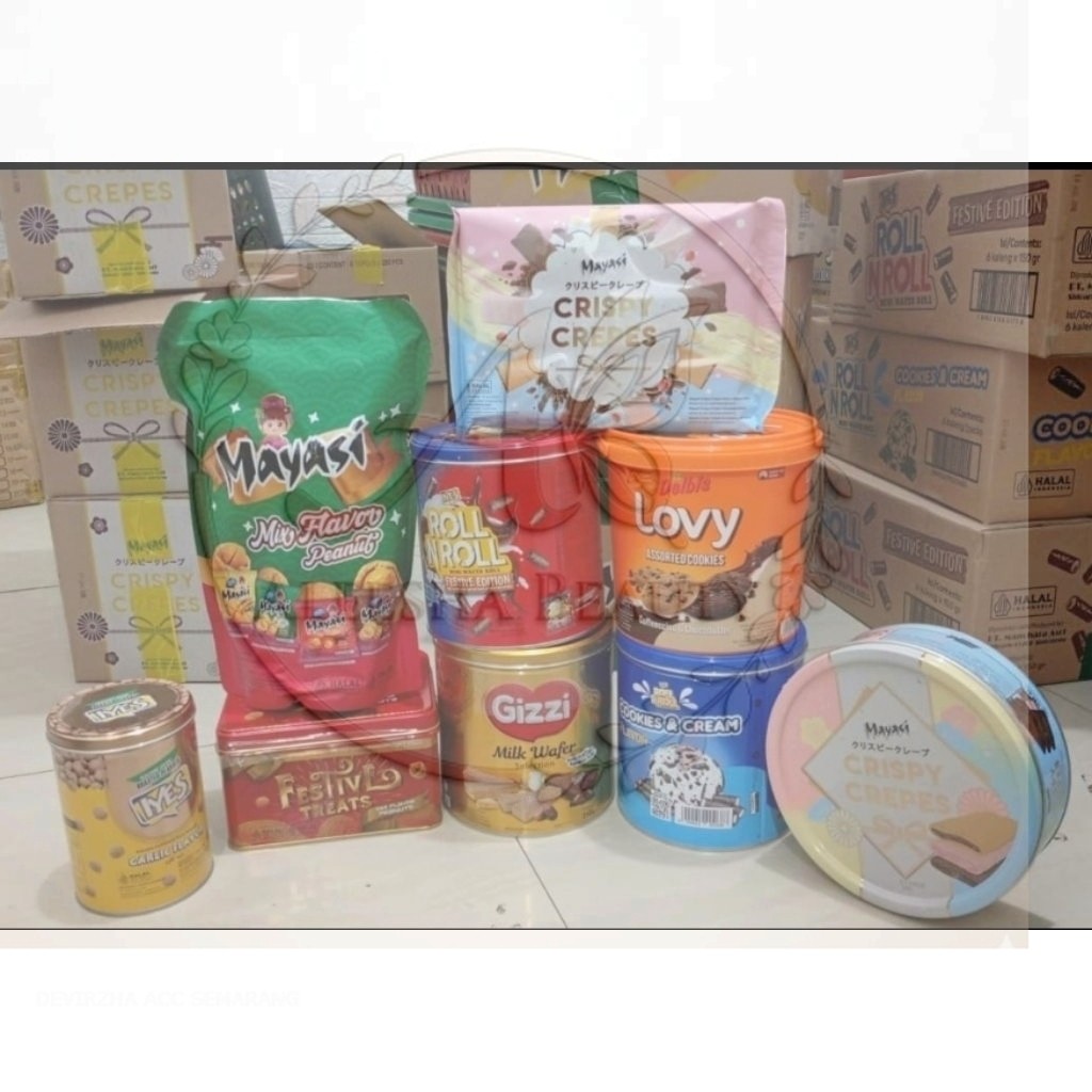 GIZZI KALENG I LOVY COOCIE mayasi festive spesial biskuit lebaran kacang iyes l iyes roll IYES GARLI