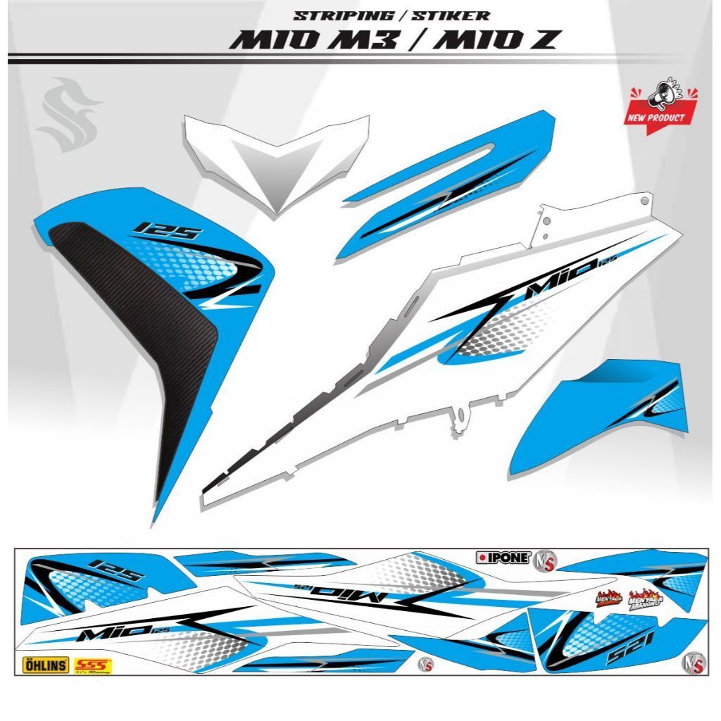 VARIASI STRIPING STRIPING MIO M3 / STRIPING MOTOR MIO M3