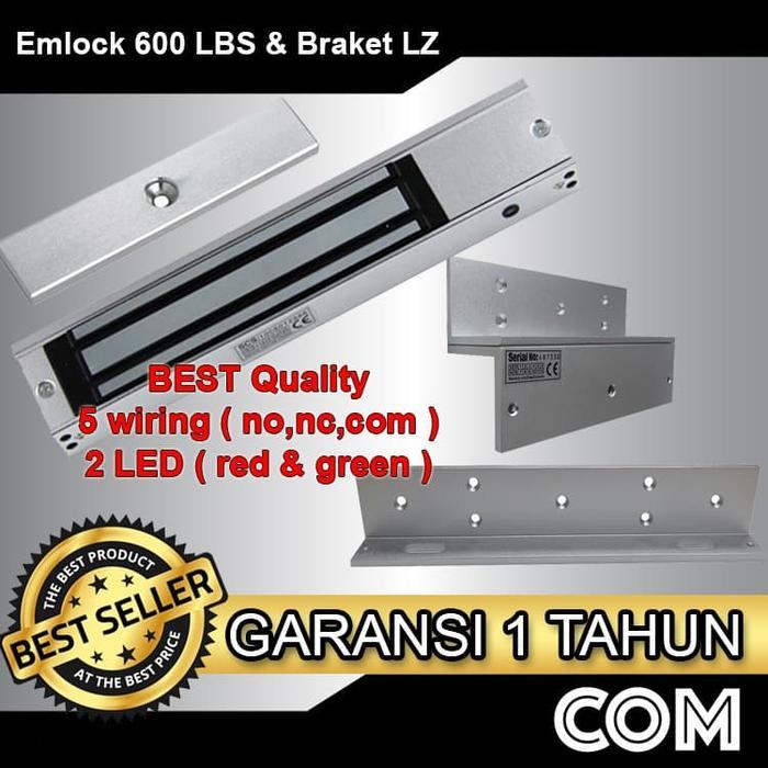 EM lock emlock Magnet Lock Door with Bracket ZL Emlock 600LBS 2 LED