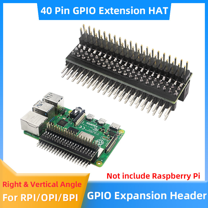 Raspberry Pi GPIO Header 1 to 2 Edge Extension HAT 40 Pin Expansion Adapter for RPI 4B 3B+ 3B Zero 2