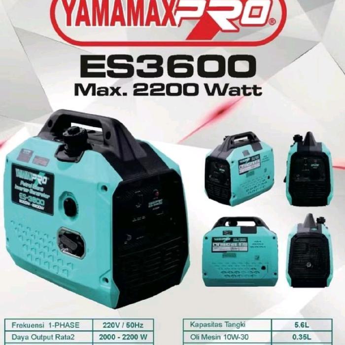 Genset portabel inverter silent Yamamax 2200w generator listrik