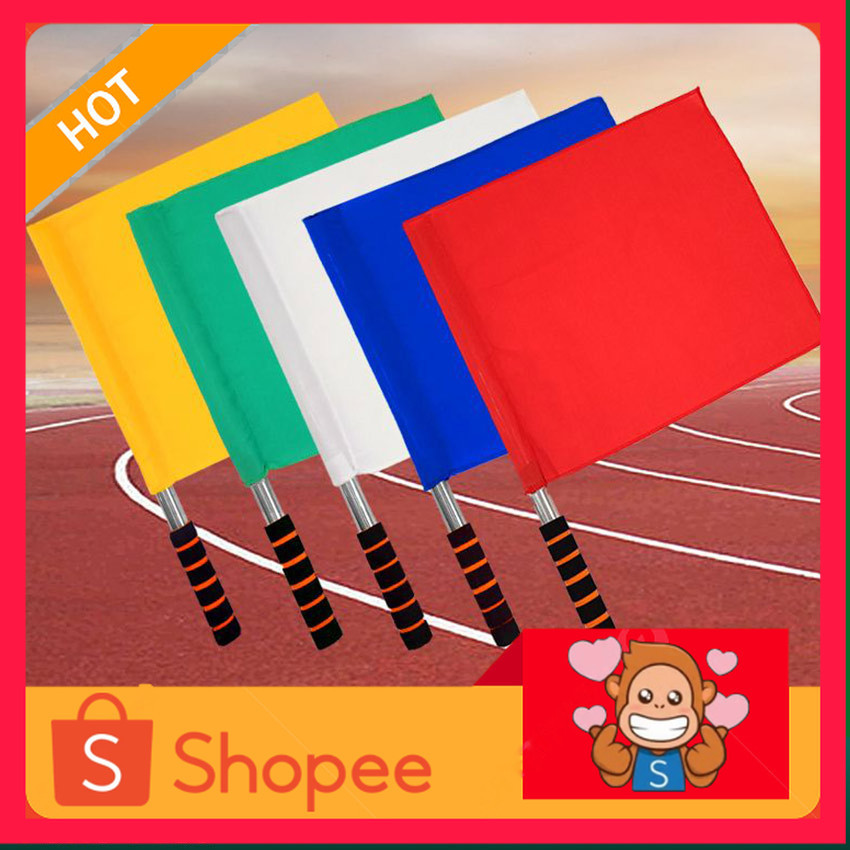 Bendera Wasit Flag Asisten Wasit Bendera Hakim Garis Wasit Sepak Bola