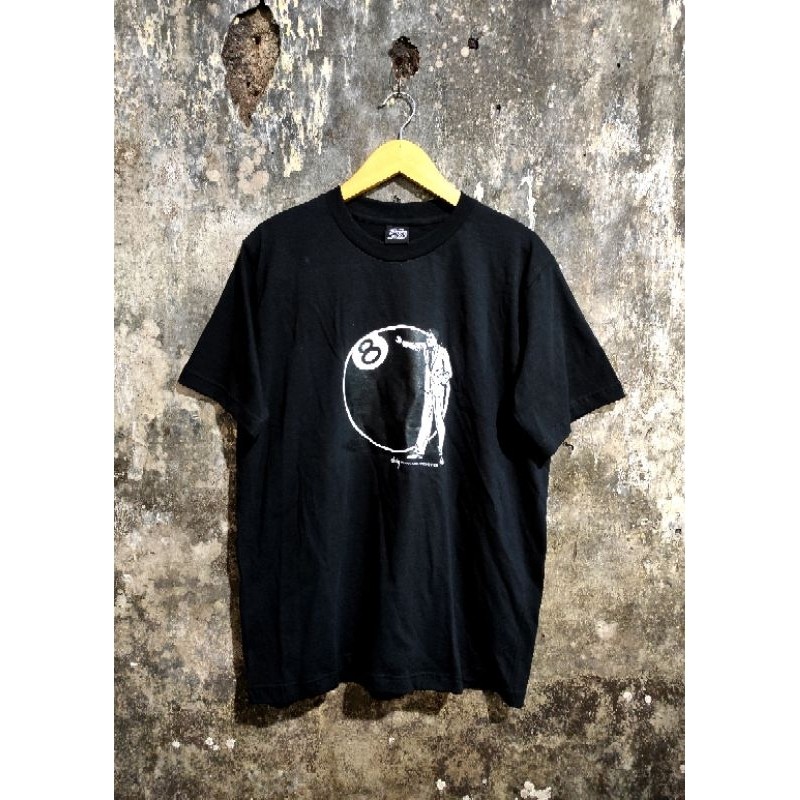 New 12.12 KAOS ST*SSY 8 BALL POSE Kaos pria brended