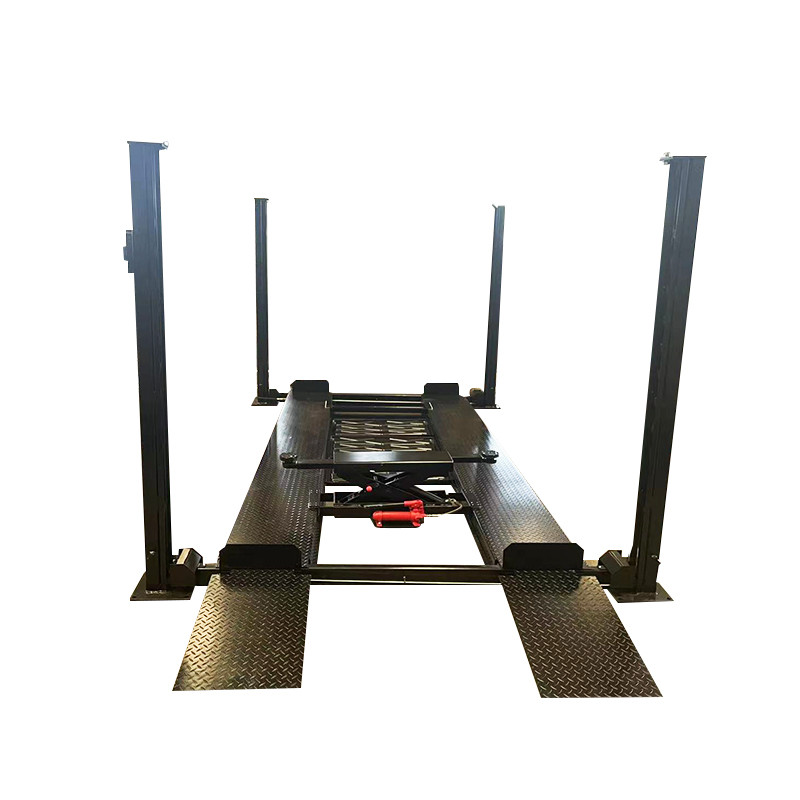 Best Price 4T Manual Single Release Four Post Auto Lift Car Hoist Lift For Vehicle 4 Post Parking Li